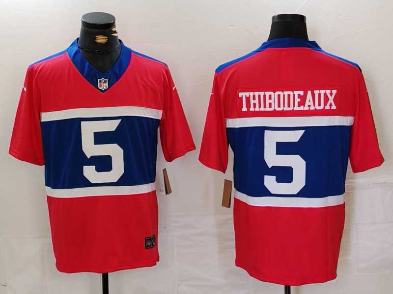 Mens New York Giants #5 Kayvon Thibodeaux Century Red Alternate Vapor F.U.S.E. Limited Football Stitched Jersey